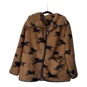 House of Harlow sherpa horse jacket size small
